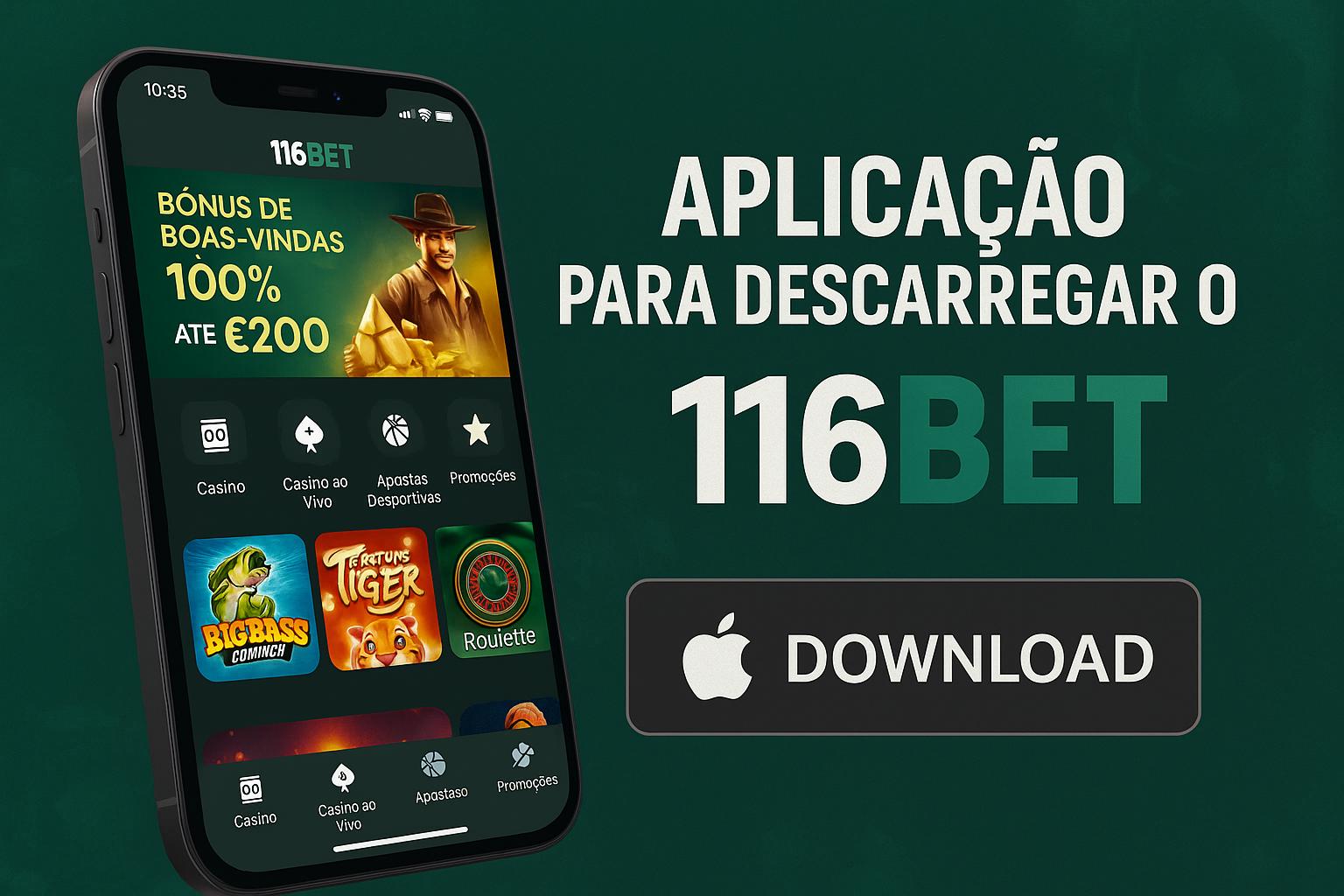 Baixar o 116BET Cassino App