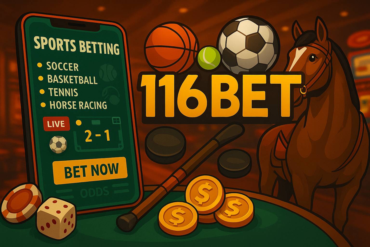 Apostas esportivas no cassino online 116BET